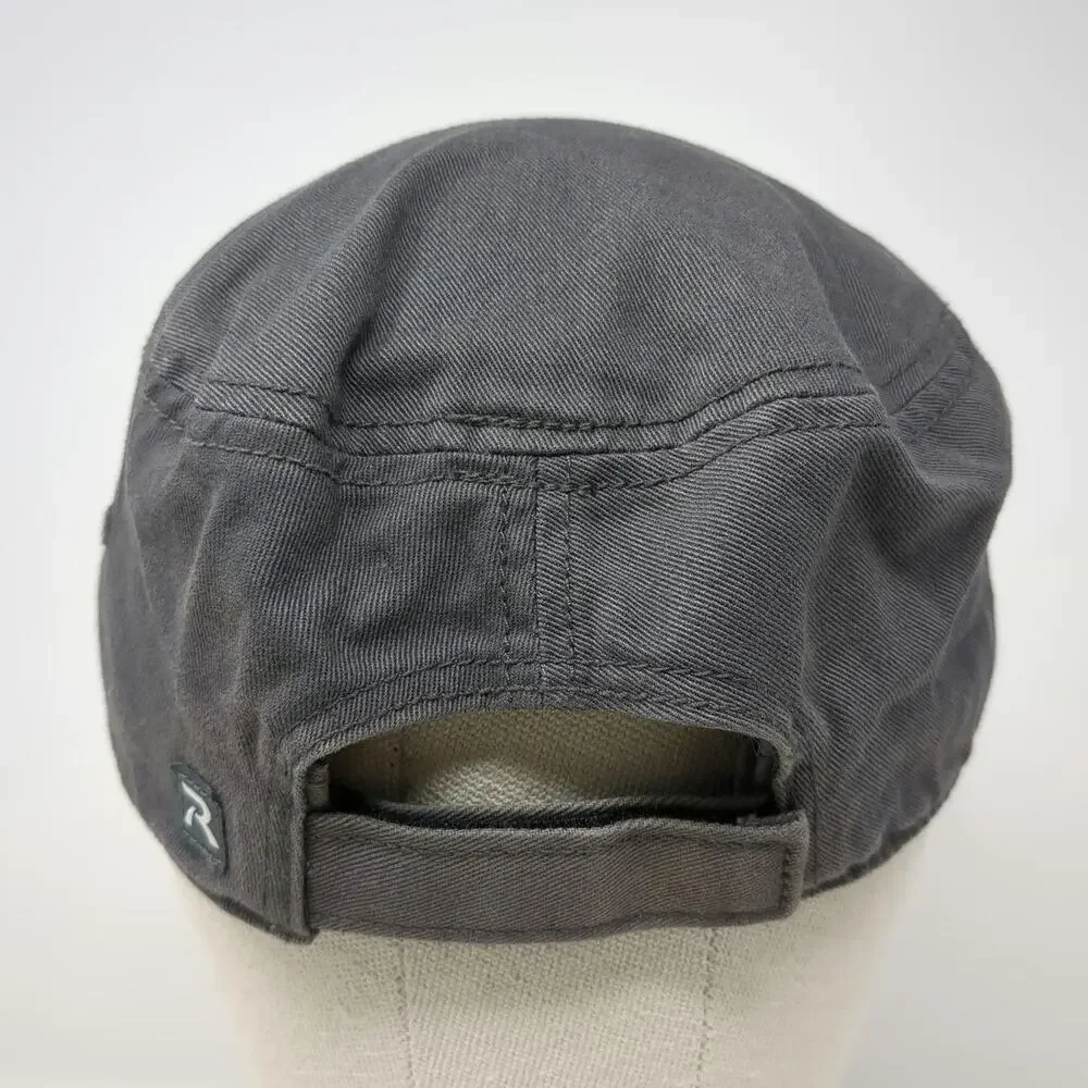 Richardson Army Cap Gray One Size ELEVATION486 Strapback Cotton Adjustable Hat